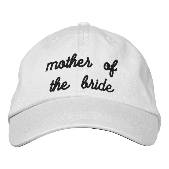 Mother of the Bride Embroidered Hat (Front)