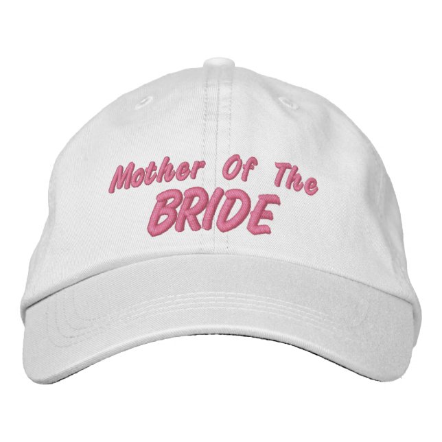 Mother of the Bride Embroidered Hat (Front)