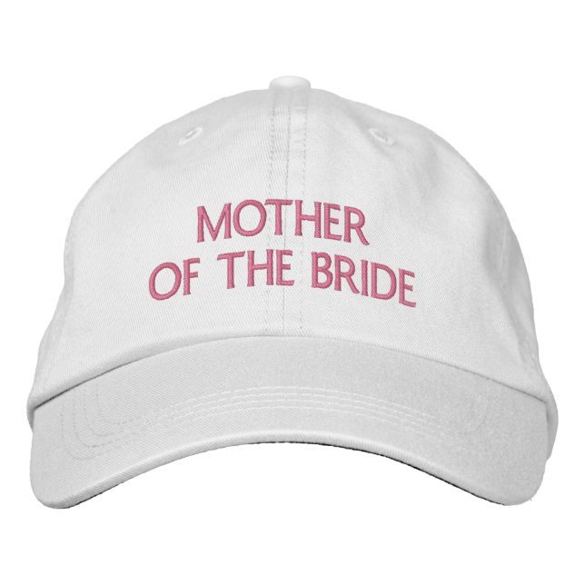 Mother of The bride Embroidered Hat (Front)