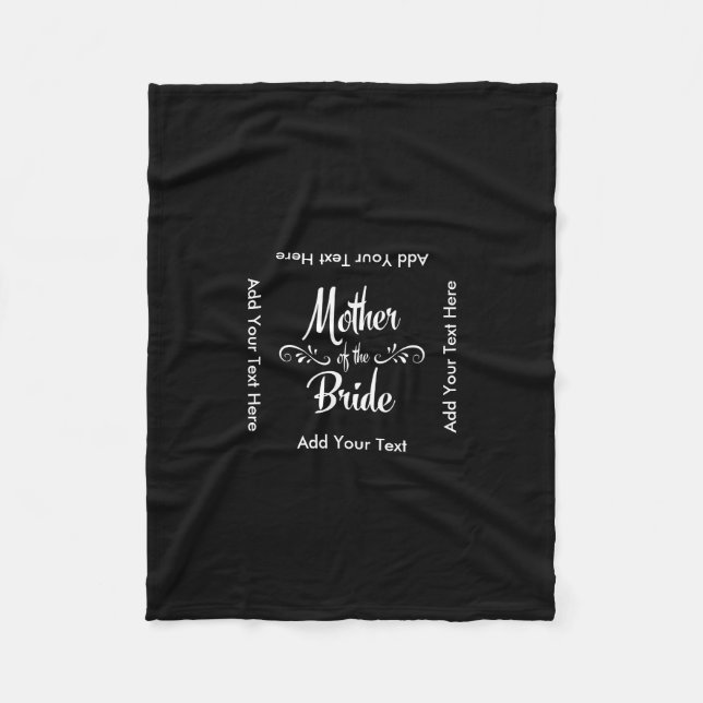 Mother of the Bride Fleece Blanket (Front)