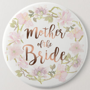 Mother of the Bride Floral Button