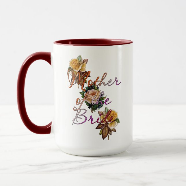 Mother Of The Bride Floral Mug (Left)