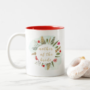 Mother Of The Bride Floral Red Coffee Mug 