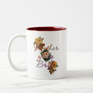 Mother Of The Bride Floral Two-Tone Coffee Mug