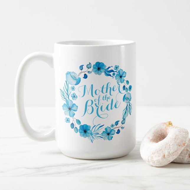 Mother of the Bride Floral Wedding Classic Mug (With Donut)