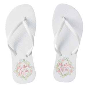 Mother of the Bride Floral Wedding Flip Flops