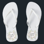Mother of the Bride Floral Wedding Flip Flops<br><div class="desc">For further customisation,  please click the "Customise" button and use our design tool to modify this template. If the options are available,  you may change text and image by simply clicking on "Edit/Remove Text or Image Here" and add your own. Designed by irikul/Freepik.</div>