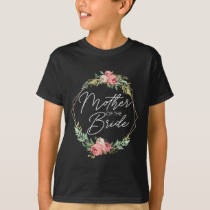 Mother Of The Bride Flowers Bride And Groom Weddin T-Shirt