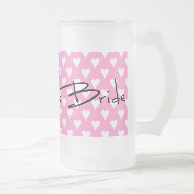 MOTHER OF THE BRIDE FROSTED GLASS BEER MUG (Right)