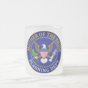 Mother Of The Bride Frosted Glass Coffee Mug