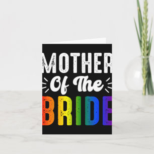 Mother Of The Bride Gay Lesbian Wedding Lgbt Pride Card