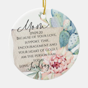 Mother Of The Bride Gift Ceramic Tree Decoration