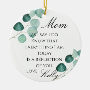 Mother Of The Bride Gift Ceramic Tree Decoration
