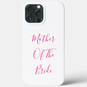 Mother Of The Bride Gift Wedding Favour Pink White Case-Mate iPhone Case
