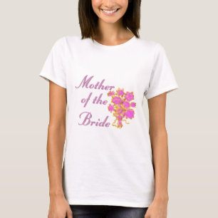 Mother Of The Bride Gold & Bouquet T-Shirt