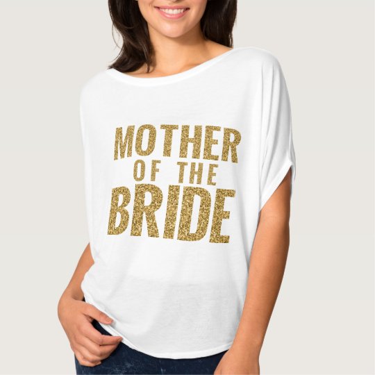 Mother of the Bride Gold SPARKLE Slouchy Tee