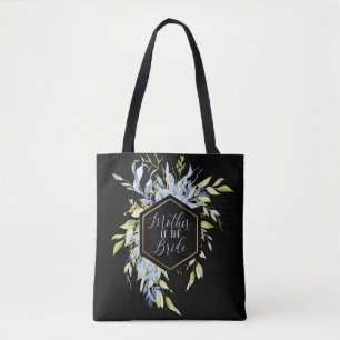 Mother of the Bride Green Blue Greenery Wedding  Tote Bag