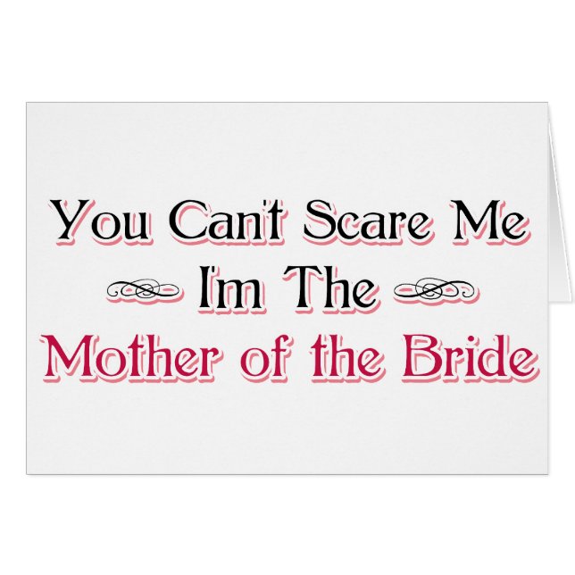 Mother of the Bride Humour (Front Horizontal)
