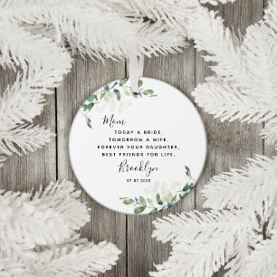 Mother of the Bride Keepsake  Ceramic Tree Decoration