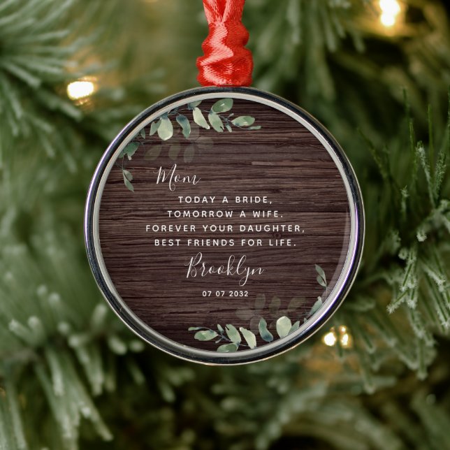 Mother of the Bride Keepsake  Metal Tree Decoration (Tree)
