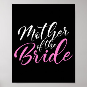 Mother Of The Bride Matching Wedding Party Poster