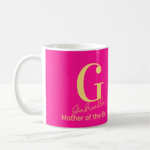 Mother of the Bride Modern Monogram Coffee Mug