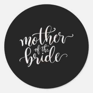 Mother Of The Bride Mother Bride Dress  Classic Round Sticker