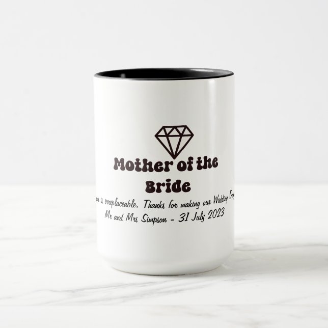 Mother of the Bride Mug (Center)