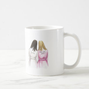 Mother of the Bride Mug Dark Br Bride Blonde Mum