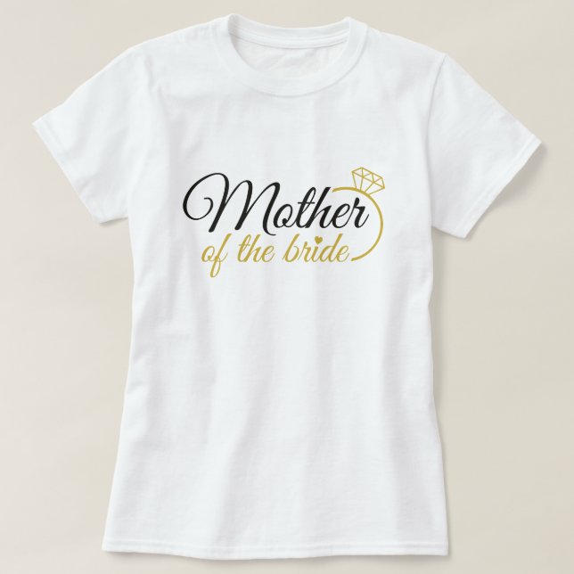 Mother of the Bride Party T Shirt (Design Front)