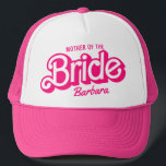 Mother Of The Bride Pink Bachelorette Barb Trucker Hat<br><div class="desc">Mother Of The Bride Pink Bachelorette Barb Trucker Hat</div>