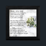 Mother of the Bride Poem   Wedding Bouquet Design Gift Box<br><div class="desc">A great gift for a mother of the bride</div>