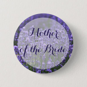 Mother of the Bride Purple Lavender Wedding Button
