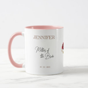 Mother of the Bride Red Rose Bud Mug