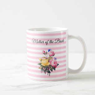 Mother of the Bride Rose Bouquet Personalised Mug