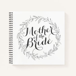 Mother of the Bride Simple Floral Wedding Notebook
