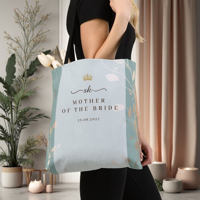 Mother of the Bride Tote | Sage Green & Gold (Creator Uploaded)