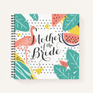 Mother of the Bride Tropical Summer Guestbook Notebook