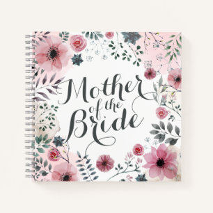 Mother of the Bride Watercolor Guestbook Notebook