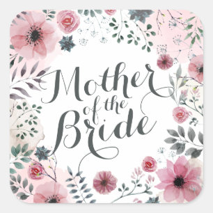 Mother of the Bride Watercolor Sticker Seal