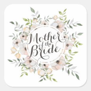 Mother of the Bride Watercolor Sticker Seal