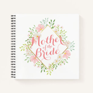 Mother of the Bride Watercolor Wedding Guestbook Notebook