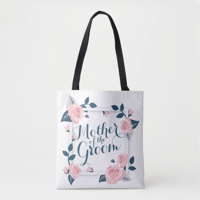Mother of the Bride Watercolor Wedding Tote Bag (Front)