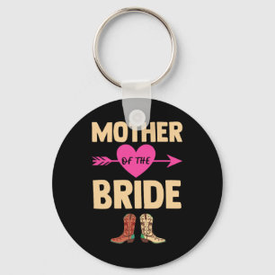 Mother Of The Bride Wedding Bachelorette Cowboy Bo Key Ring
