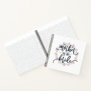 Mother of the Bride Wedding Calligraphy   Notebook