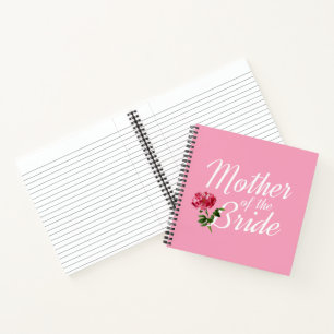 Mother of the Bride Wedding Calligraphy   Notebook