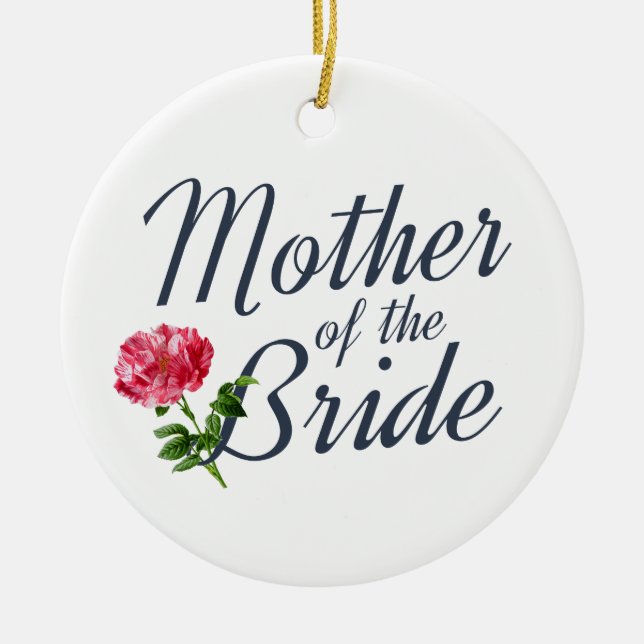 Mother of the Bride Wedding Calligraphy | Ornament (Front)