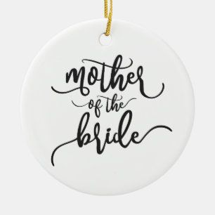 Mother of the Bride Wedding Calligraphy Ornament
