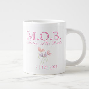 Mother of the Bride Wedding Date Keepsake Large Coffee Mug