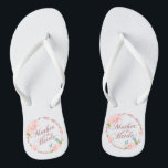 Mother of the Bride Wedding | Flip Flops<br><div class="desc">For further customisation,  please click the "Customise" button and use our design tool to modify this template. If the options are available,  you may change text and image by simply clicking on "Edit/Remove Text or Image Here" and add your own. Designed by Freepik.</div>